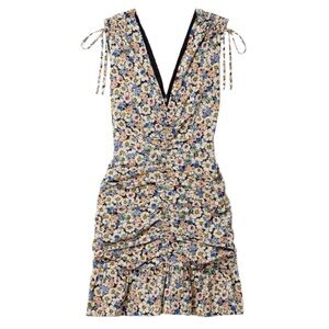 Veronica Beard Jackson Multicolor Floral Mini Dress-brand new without tag size 4